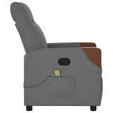 Massage Recliner Chair Dark grey 69 x 86 x 100 cm Fabric 42020648