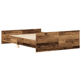 Bed Frame Old Wood Engineered Wood Double Durable Bed Frame 3328732