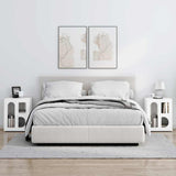 Bedside Table 2 pcs High Gloss White 40 x 35 x 50 cm 891253