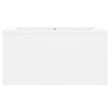 Sink Cabinet with Built-in Basin White Engineered Wood 3071558