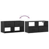 TV Cabinet Black 80x31x39.5 cm Engineered Wood and Metal 848919