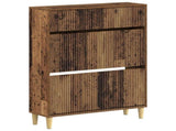 Shoe Cabinet ARNHEM 78 x 24 x 103 cm Engineered Wood Old Wood 896663