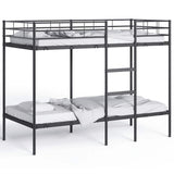 Bunk Bed without Mattress Black 90x200 cm Steel 42000322