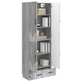 Cabinet Set 2 pcs Grey Sonoma Engineered Wood 3416778