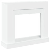 Fireplace Surround White 100x30x87.5 cm Engineered Wood 854562