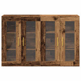Wall Mounted Cabinet 2 pcs Old wood 69.5 x 34 x 90 cm 3334305