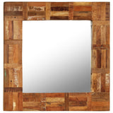 Wall Mirror Solid Reclaimed Wood 60x60 cm 246417