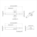 Soft Close Damper 1161 pcs Grey 125 x 47 x 15 mm PP 864609