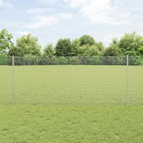 Fence and Post Silver 1 x 100 m Steel 3336427