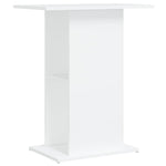 ZNTS Aquarium Stand White 60.5x36x72.5 cm Engineered Wood 833639