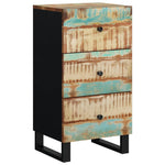ZNTS Sideboard with 3 Drawers 40x33.5x75 cm Solid Wood Reclaimed 352907