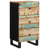 ZNTS Sideboard with 3 Drawers 40x33.5x75 cm Solid Wood Reclaimed 352907