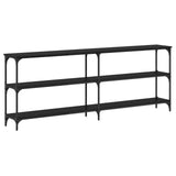 Console Table Black oak 200 x 29 x 75 cm 871321