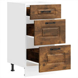 Kitchen Base Cabinet Kalmar Smoked Oak Engineered Wood 854245