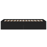 Bed Frame without Mattress Black 90x190 cm Single 3281064