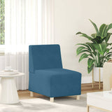 Modular Sofa Unit Armless 2 pcs Blue 55 x 74 x 82 cm Velvet 3399758