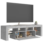 ZNTS TV Cabinet with LED Lights Concrete Grey 140x36.5x40 cm 804368