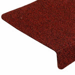 ZNTS Stair Mats Self-adhesive 30 pcs Red 65x21x4 cm 3365695