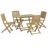 5 Piece Garden Dining Set Solid Wood Acacia 3214236