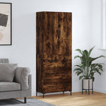 Highboard Smoked Oak 69.5x34x180 cm Engineered Wood 3195848