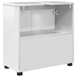Bathroom Basin Cabinet High Gloss White 60 x 30 x 60 cm 888751