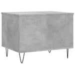 ZNTS Coffee Table Concrete Grey 60x44.5x45 cm Engineered Wood 830952