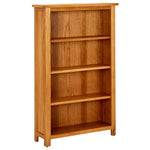 4-Tier Bookcase 70x22x110 cm Solid Oak Wood 331735