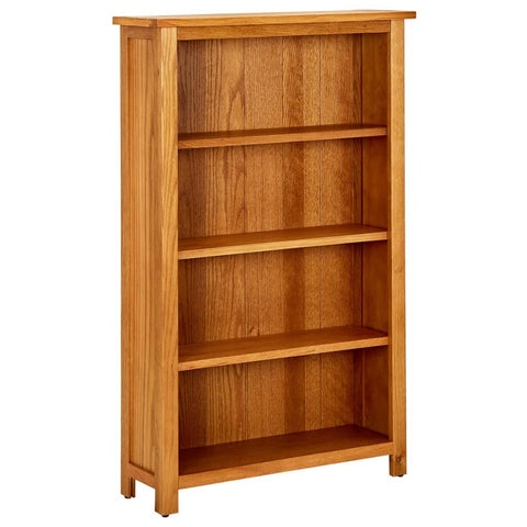 4-Tier Bookcase 70x22x110 cm Solid Oak Wood 331735