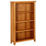 4-Tier Bookcase 70x22x110 cm Solid Oak Wood 331735