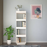 Book Cabinet/Room Divider White 40x35x135 cm Solid Pinewood 810850