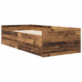 Bed Frame with Storage Old Wood 80 x 200 cm Engineered Wood 3429616