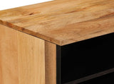 TV Cabinet with Drawer Natural 80 x 33 x 46 cm Solid Mango Wood 4018277