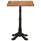 Bistro Table Brown 50 x 50 x 76 cm Solid Reclaim Wood 42013027