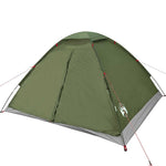 Camping Tent Dome 4-Person Olive Green Waterproof 4009636