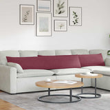 Sofa Pillows 2 pcs Wine Red 200 x 40 cm Fabric 42013871