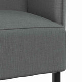 Highback Sofa Dark grey 109 x 56 x 121 cm Fabric 42010833