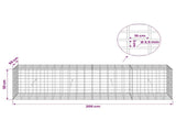 Gabion with 3.5 mm Wire and 5x10 cm Mesh 200x50x50 cm 3462790