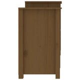 Sideboard Honey Brown 164x37x68 cm Solid Wood Pine 821495