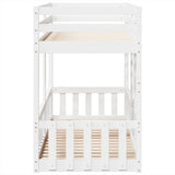 Bunk Bed White 90x190 cm Solid Wood Pine 3308593