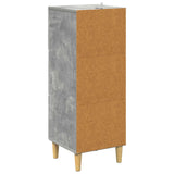 Drawer Cabinet Concrete Grey 33 x 34.5 x 90 cm Engineered Wood 894618