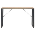 ZNTS Computer Desk Black and Oak 120x60x73 cm 20252