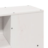 Bed Frame without Mattress White 135x190 cm Double Solid Wood Pine 3323660