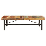 320654 Coffee Table 142x90x42 cm Solid Reclaimed Wood