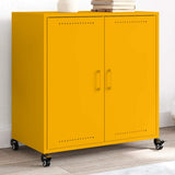 Sideboard Mustard Yellow 68x39x72 cm Steel 846659