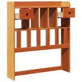 Headboard with Storage Wax Brown 100 cm Solid Wood Pine 855522
