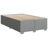Box Spring Bed with Mattress Light Grey 120x200 cm Fabric 3285848