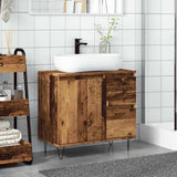 Sink Cabinet Old Wood 65x33x60 cm Engineered Wood 857226