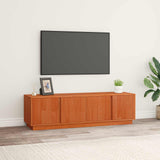 TV Cabinet Wax Brown 140 x 40 x 40 cm Solid Pine Wood 870000