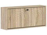 Wall-Mounted Shoe Cabinet ALKMAAR 71 x 17 x 43 cm Sonoma Oak 896187