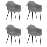 Dining Chairs 4 pcs Grey PP 338080